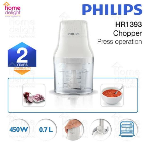 Máy Xay Thực Phẩm Đa Năng Philips HR1393 – 0.7 Lít