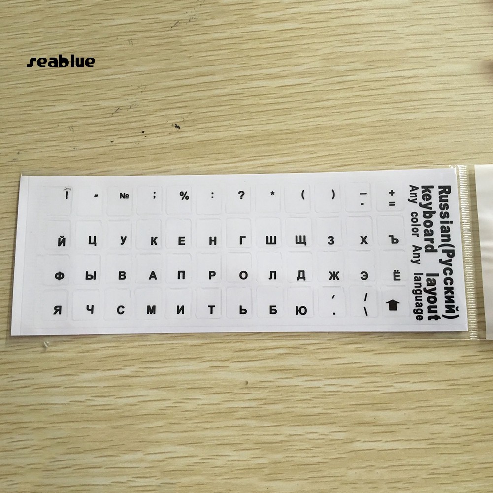 Miếng dán bàn phím có kí tự bảng chữ cái tiếng Nga cho máy tính Laptop | BigBuy360 - bigbuy360.vn