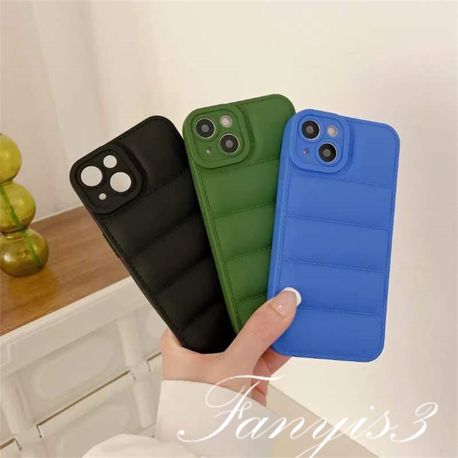Compatible For iPhone 14 13 12 11 Pro Max X XR Xs Max 8 7 Plus SE 2020 Simple Solid Color Air Cushion Phone Case TPU Soft Protective Cover