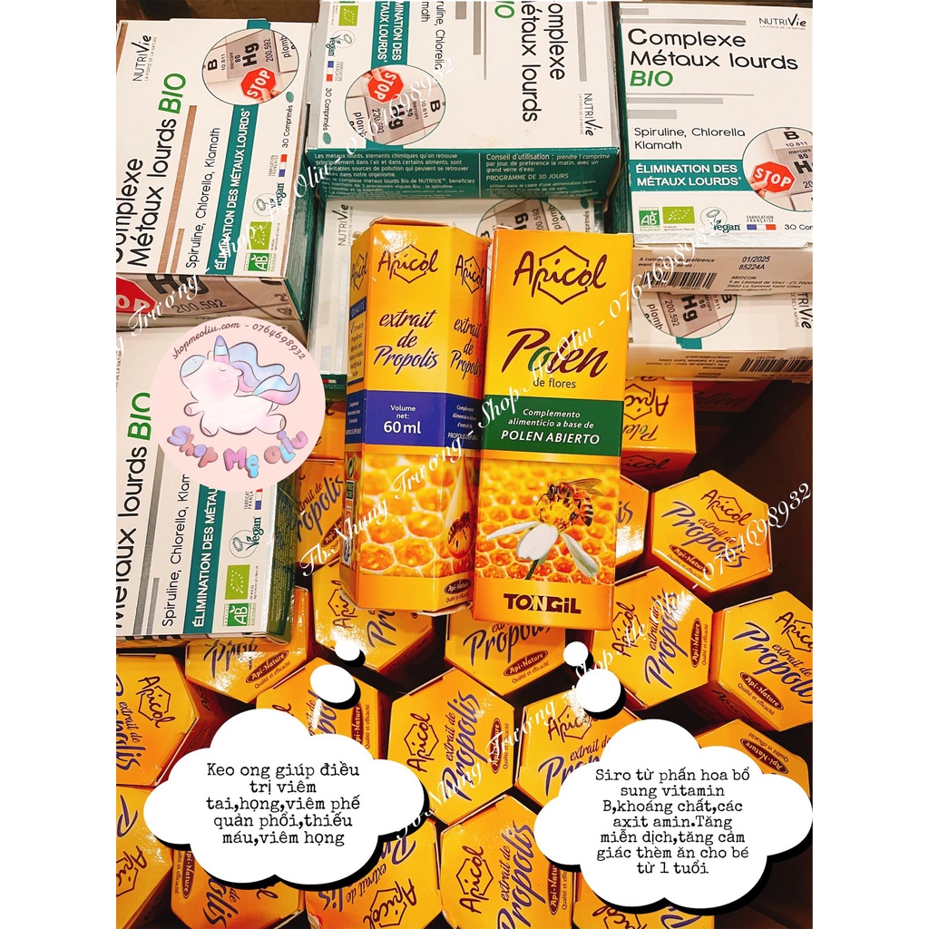 Keo ong Apicol 60ml date 09/24