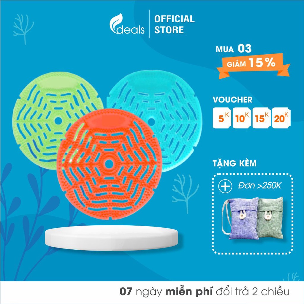 Lưới Khử Mùi Bồn Tiểu, Cống Thoát Nước ECODEALS P1 Screen - Hiệu quả & tiết kiệm - 16 x 16 cm