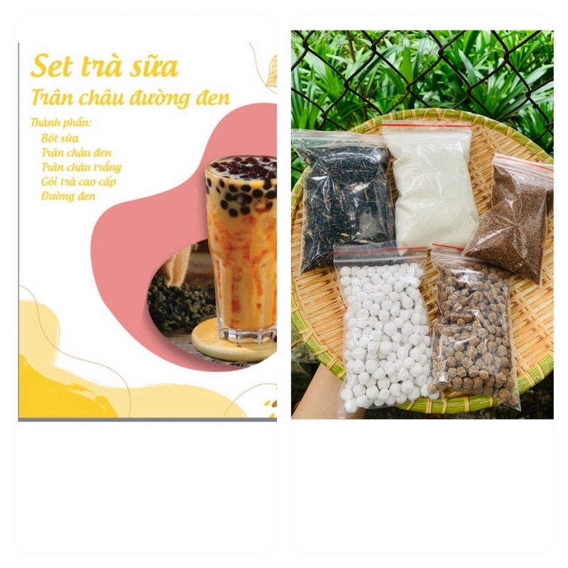 Trân Châu Đường Đen Sét Nguyên Liệu Sỉ