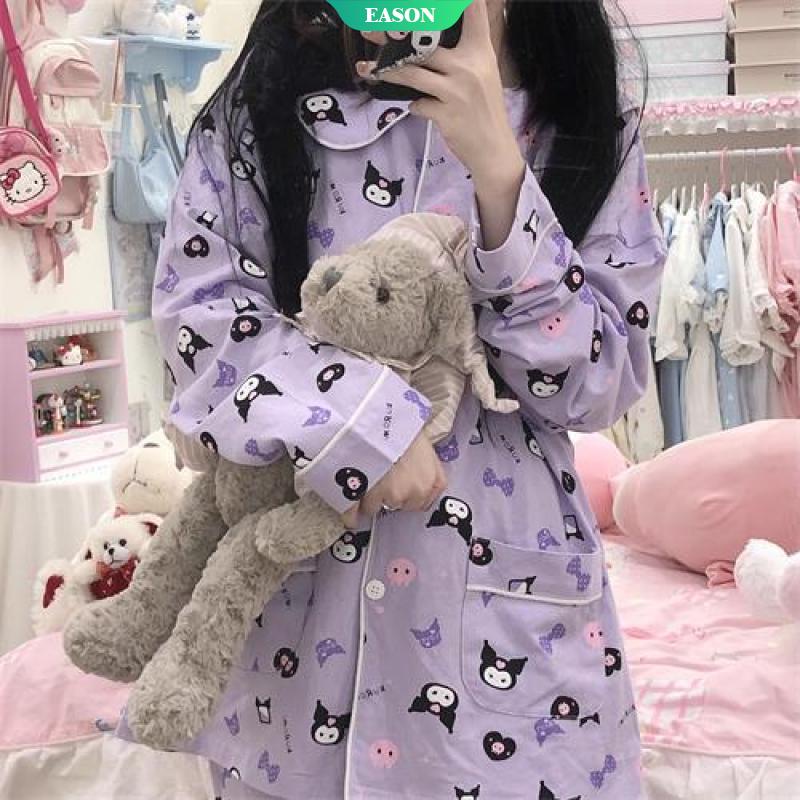 SANRIO Bộ Đồ Ngủ Pijama In Hình Cinnamoroll Dễ Thương 2022 Size M-2Xl