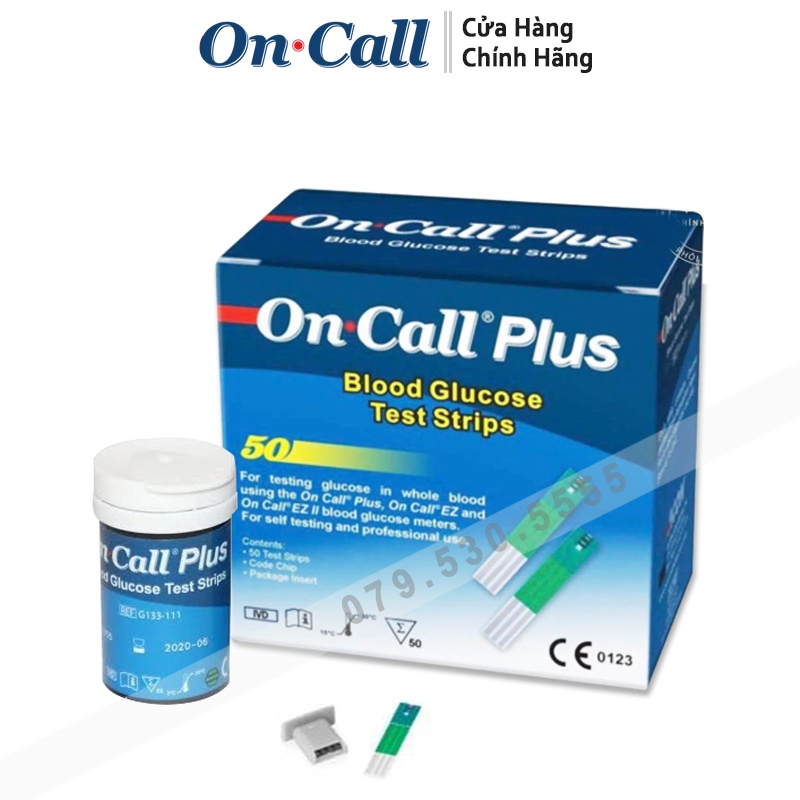 Que thử đường huyết Acon On-Call Plus 25 que, 50 que.