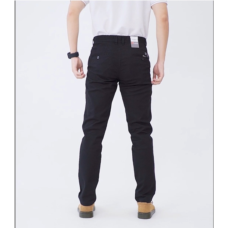 Quần kaki nam OWEN chuẩn hãng màu đen, chất kaki cotton cao cấp co giãn, form đứng dáng ôm nhẹ trẻ trung, năng động