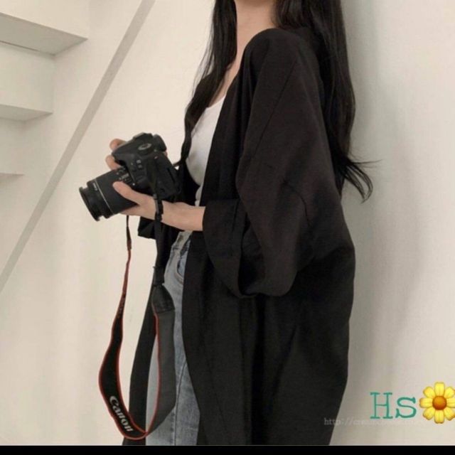 áo khoác len cadigan đen HSU1