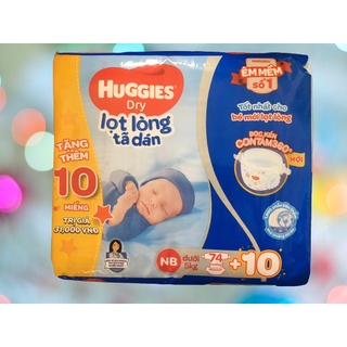 Tã dán và miếng lót sơ sinh Huggies Nb74 cho bé dưới 5kg
