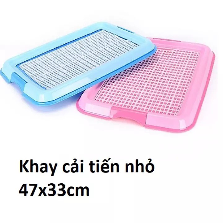 [Mã PET50K giảm Giảm 10% - Tối đa 50K đơn từ 250K] Khay Vệ Sinh Cho Chó cải tiến + Tặng Kèm 3 Tấm Lót Khay