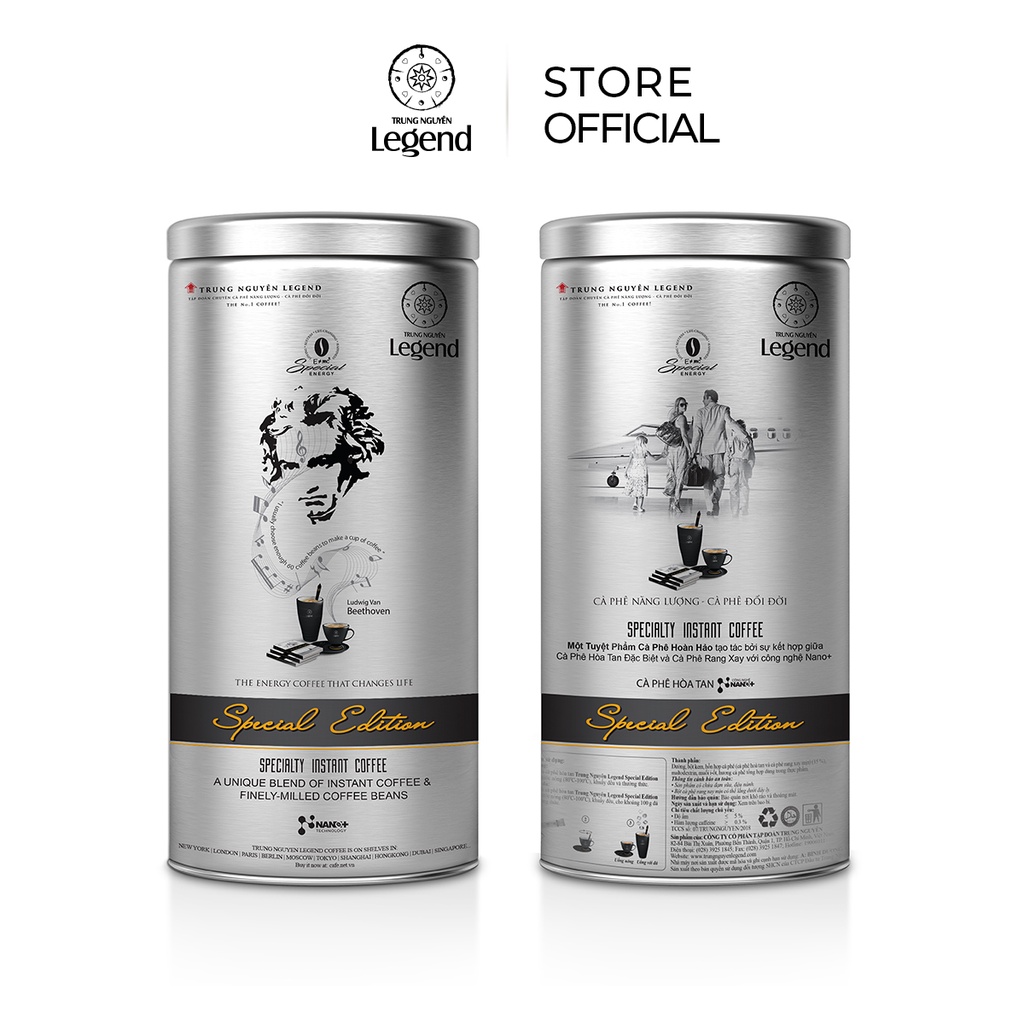 [Trung Nguyên E-Coffee] Combo 2 Cà Phê Legend Special Edition - Hòa Tan Sữa Lon 12 gói -  Trung Nguyên Legend