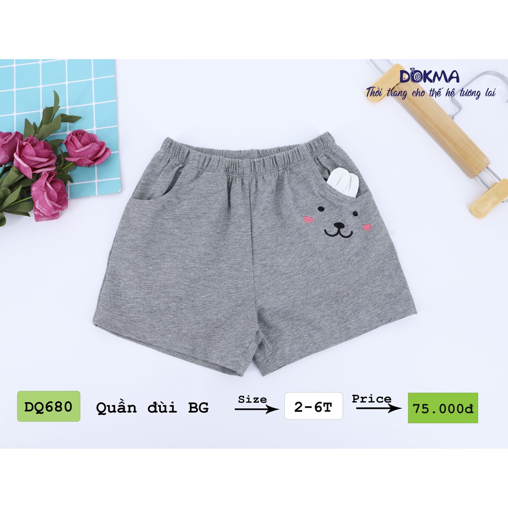 [FREESHIP]  Quần đùi BG  Dokma 2-6Y ( DQ680 ) BK