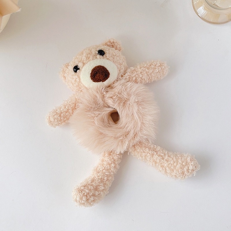 Dây Cột Tóc Cao Su Co Giãn Hình Gấu / Thỏ Dễ Thương Thời Trang Hàn Quốc Cho Bé Gái