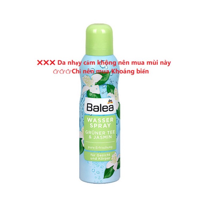 Xịt khoáng Balea Aqua Đức 150ml cấp ẩm cho da, se khít lỗ chân lông - Shop Viloet