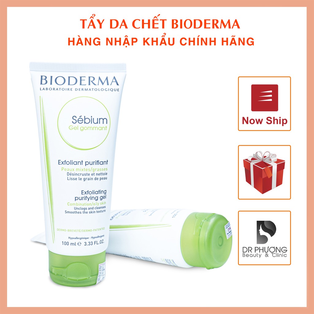 [CHÍNH HÃNG] Tẩy da chết Bioderma sebium Gel Gommant