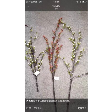 Cành  tuyết quả loại cao cấp,  điểm bình hoa decor, trang trí