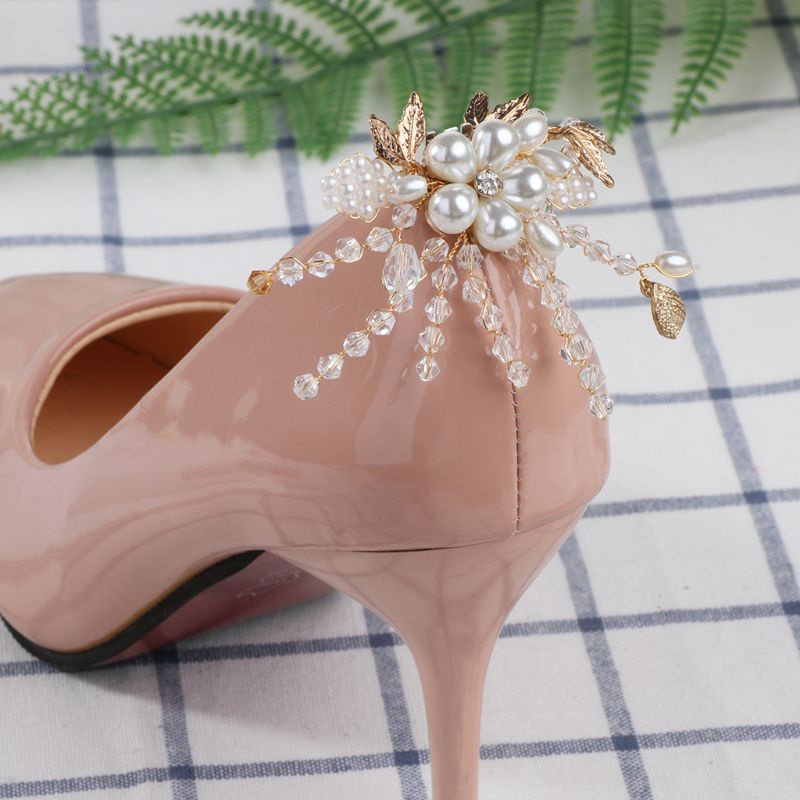 Hạt Ngọc Trai Pha Lê Trang Trí Giày Cao Gót DIY