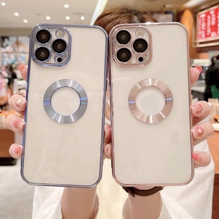 Ốp điện thoại nam châm 6D, Bảo vệ cam trong suốt, Viền xi nhôm, Bảo vệ toàn bộ máy cho  7/8/x/xsmax/11/12/13 ZINKA