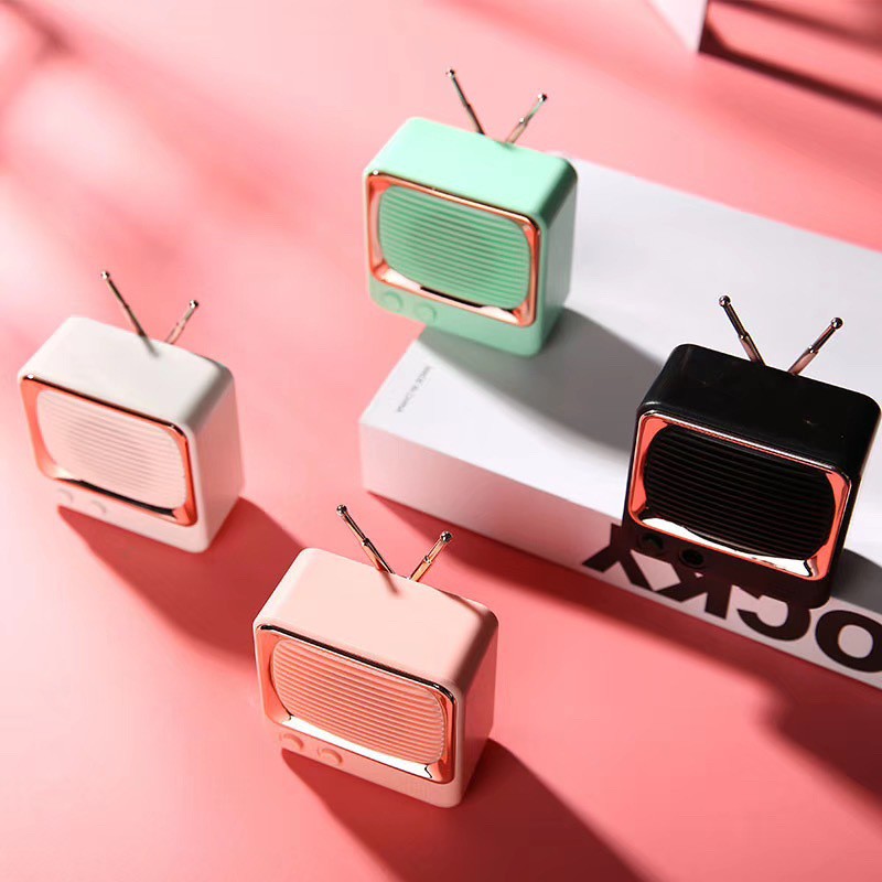 Loa bluetooth mini kểu radio nhỏ gọn dễ thương