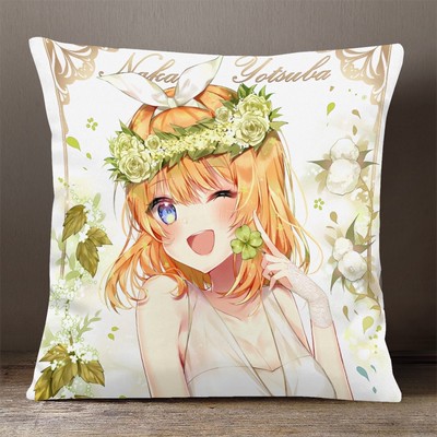 Gối IN HÌNH Gotoubun no Hanayome Nhà có 5 nàng dâu anime chibi gồm cả vỏ và ruột chất đẹp tiện lợi