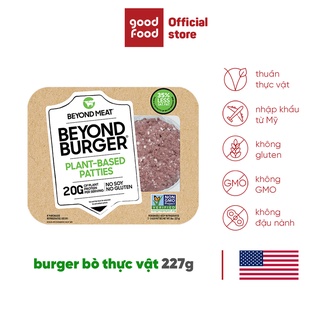 Nhân Burger chay từ thịt thực vật - vị thịt bò nguyên Bản 227g (Bugger Plant Based Patties) - Hiệu Beyond Meat