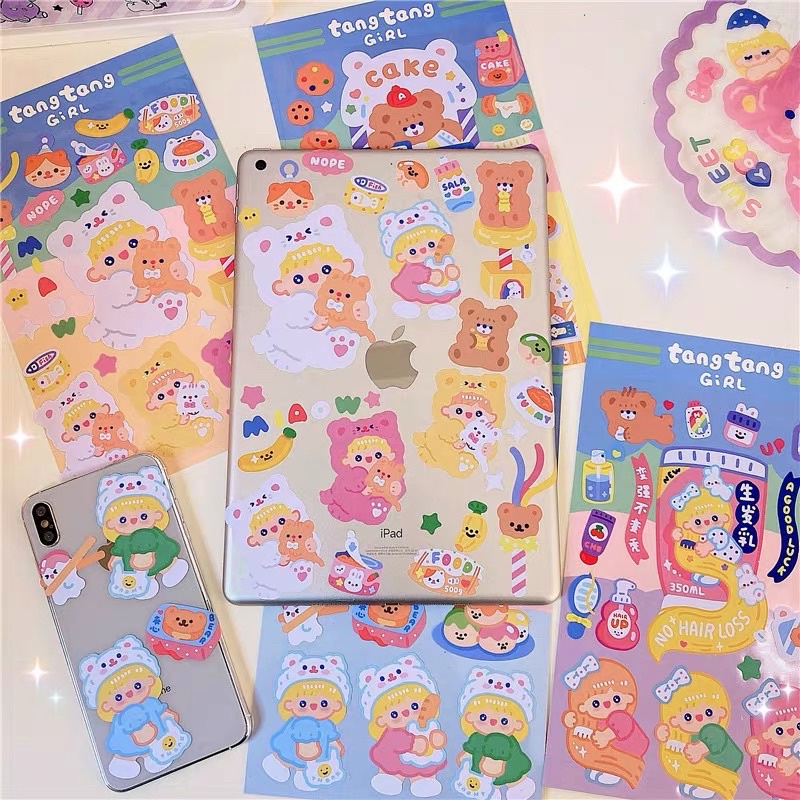 Sticker Milkjoy trang trí bàn học, tủ kệ, tập sách, điện thoại, dụng cụ học tập,... dễ thương