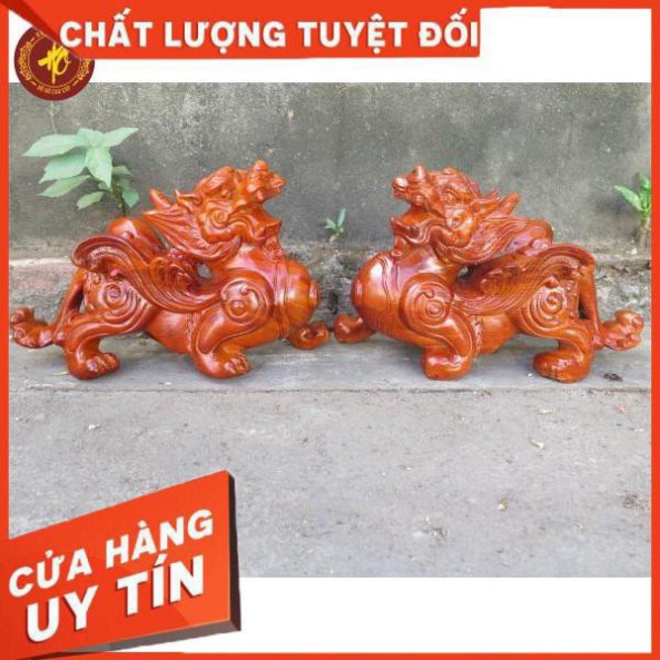 [ HÀNG ĐỤC TAY ] Tượng tỳ hưu - Gỗ Bách Xanh - ĐÚNG ẢNH ĐÚNG MẪU