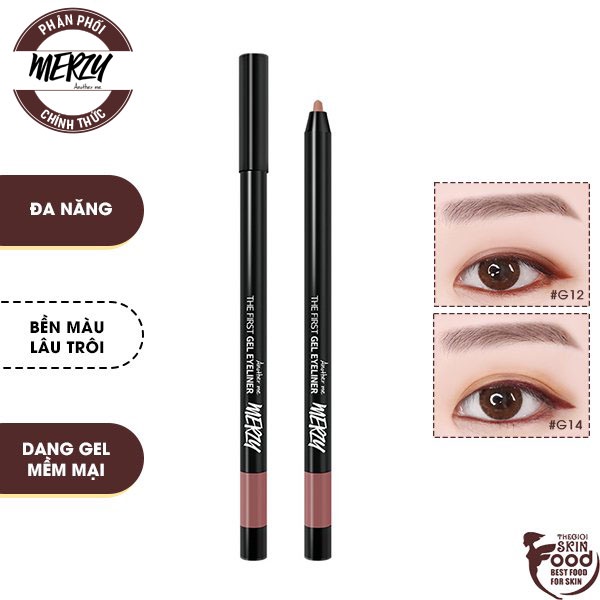 [Mã SKAMA8 giảm 8% đơn 300K] Chì kẻ mắt dạng gel lâu trôi, dễ kẻ Hàn Quốc Merzy Another Me The First Gel Eyeliner 0.5g