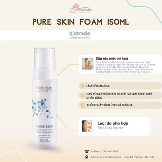 Sữa rửa mặt trẻ hoá pure skin foam 150ml