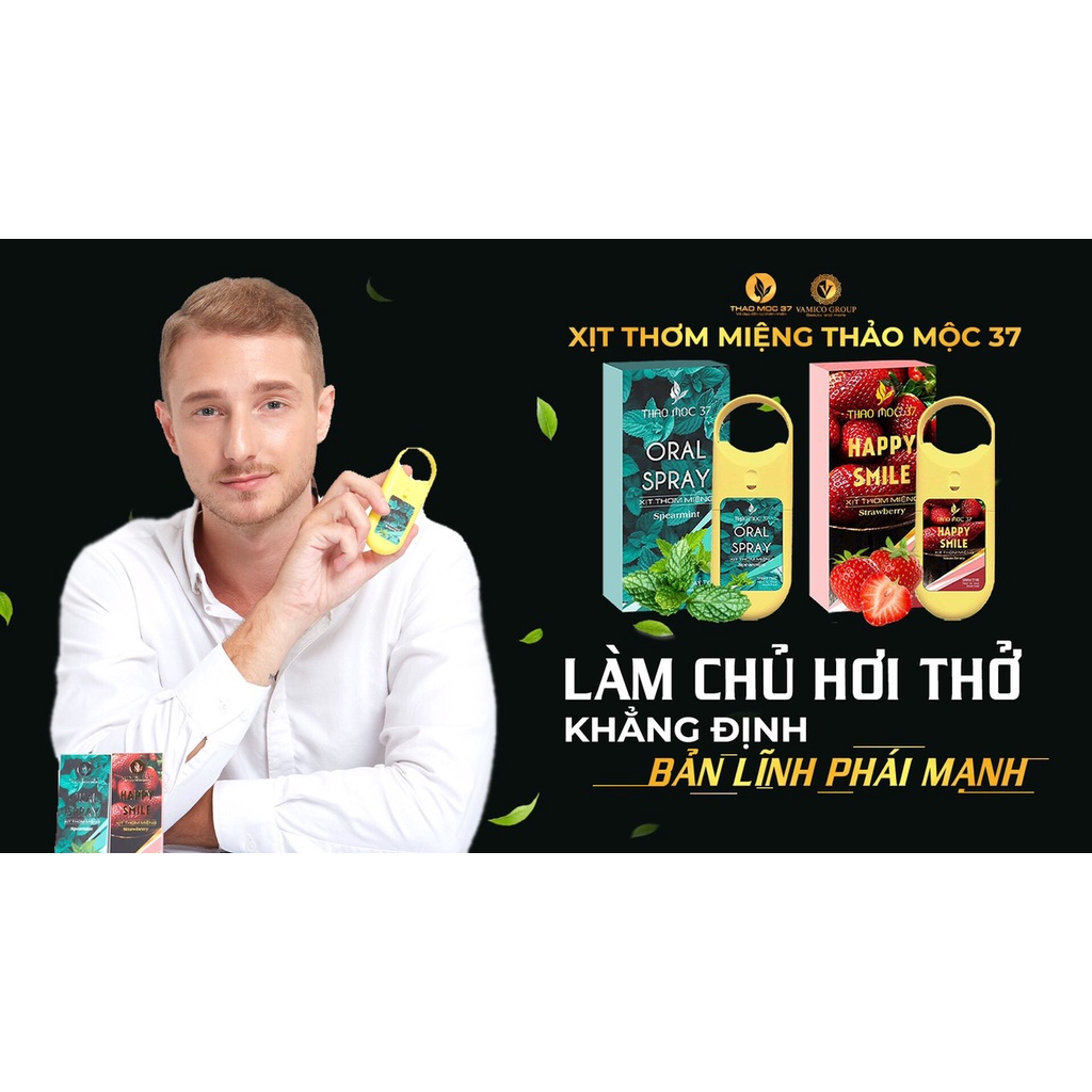 Xịt thơm miệng thảo mộc 37 chính hãng