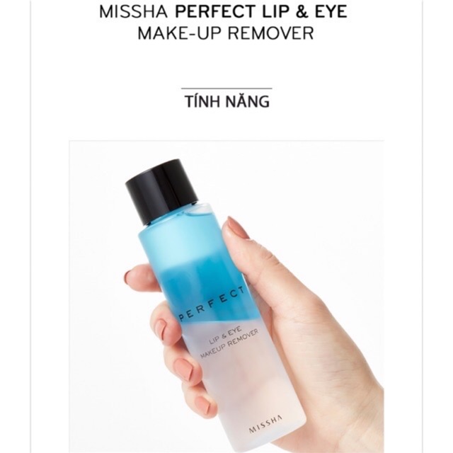 Tẩy trang missha sale 50% make up remover lip eye