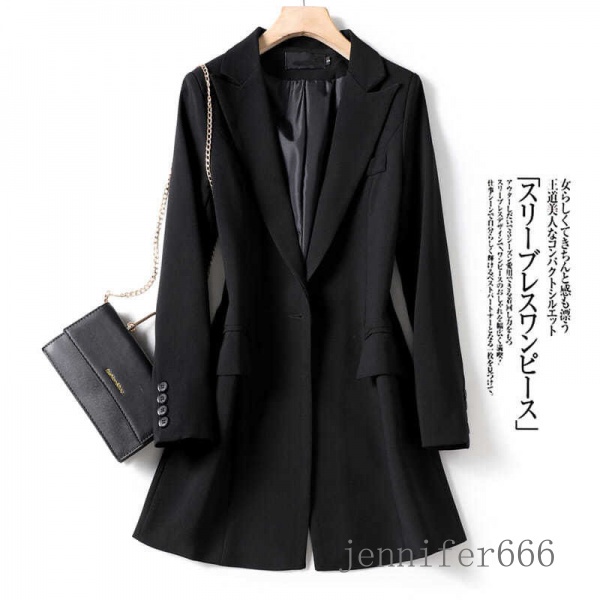 Áo Khoác Blazer Màu Đen Cổ Bẻ Dáng Ôm Thời Trang Hàn Quốc Cho Nữ