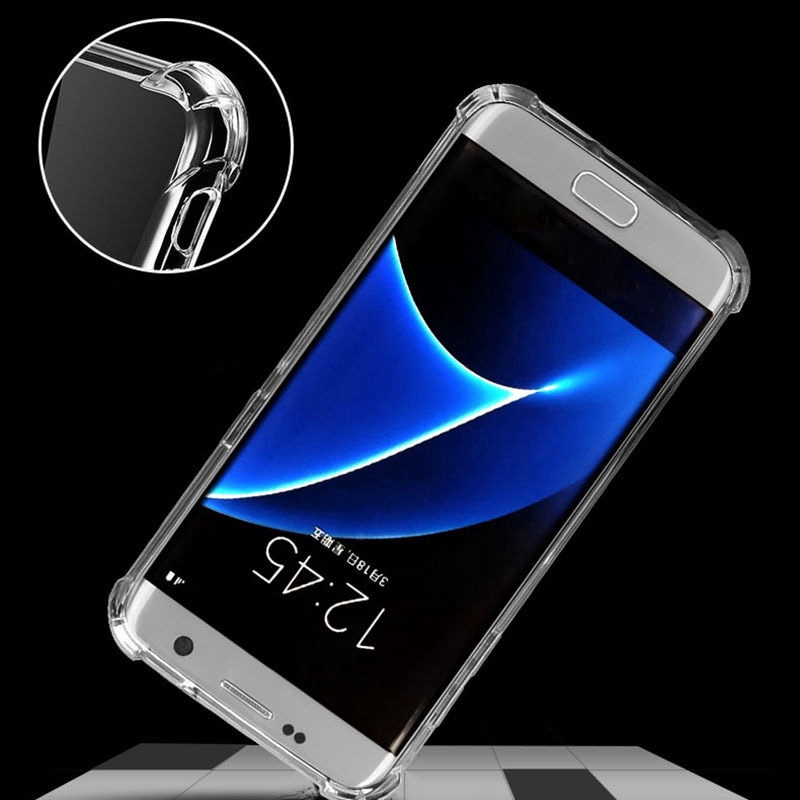 Ốp lưng chất liệu silicone chống sốc cho Samsung Galaxy S10 A6 A8 J4 J6 Plus A7 2018 J5 J7 A5 2017