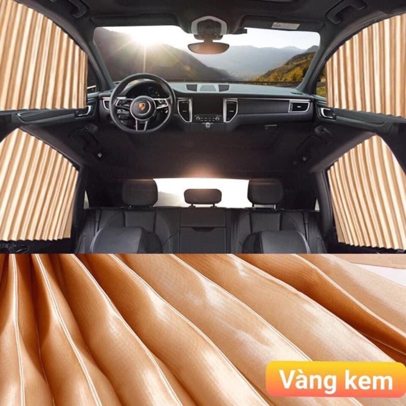 Rèm Cửa Ô Tô Vải Che Nắng Có Gắn Nam Châm – Bộ 4 Rèm