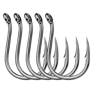 【PRO BEROS】 100 Pcs / Pack Wide Belly Hook Barbed Fishing Single Hook Bait Lure Fishing Gear