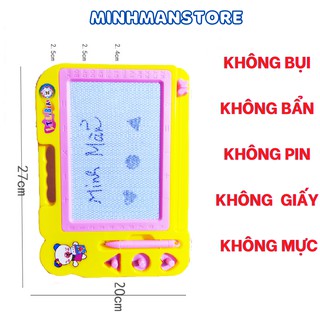 Bảng viết THÔNG MINH cho bé tự xoá bằng từ trường khổ 27*20cm