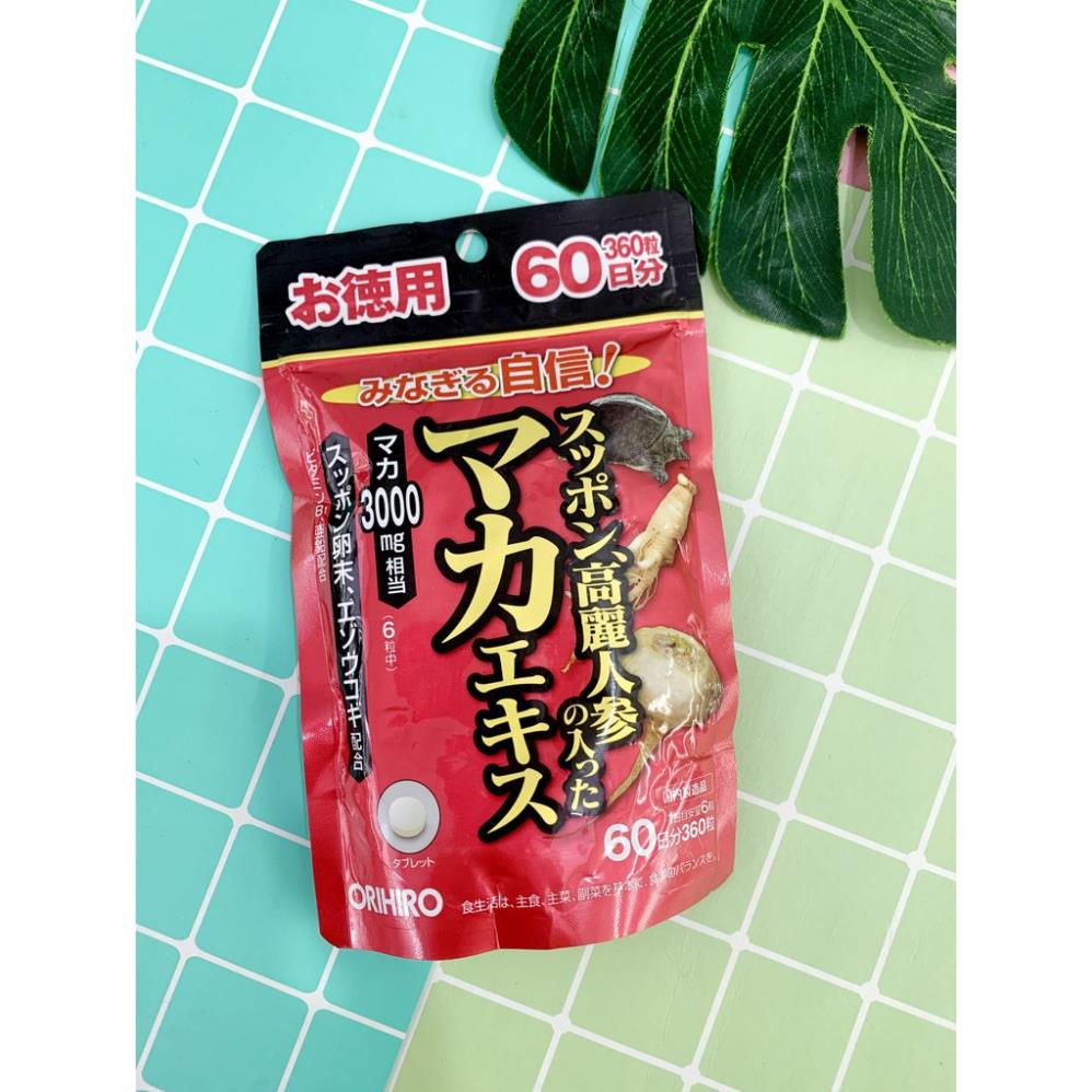 Maca 3000 Orihiro 360 viên- Viên uống hỗ trợ tăng cường sinh lý, tăng ham muốn và khả năng sinh sản