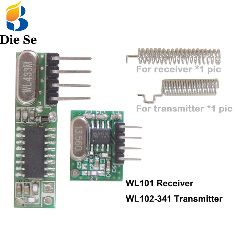 Mô đun nhận/ phát tín hiệu Diese 433Mhz có anten DIY cho Arduino Uno