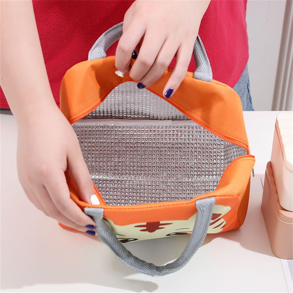 Túi Đựng Hộp Cơm Trưa Cách Nhiệt Họa Tiết Hoạt Hình Cho Nữ