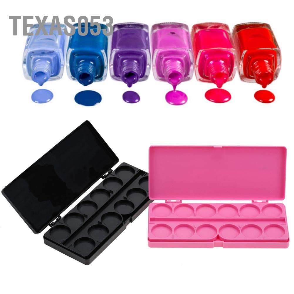 Hàng Sẵn Khay pha màu són vẽ móng tay 24 ô vuông【Texas053】