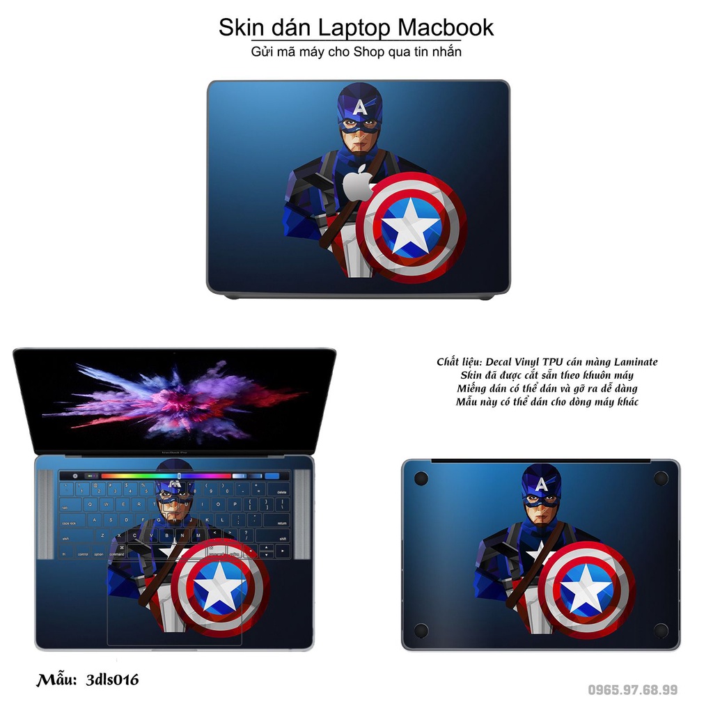 Skin dán Macbook mẫu 3D Abstract (đã cắt sẵn, inbox mã máy cho shop)