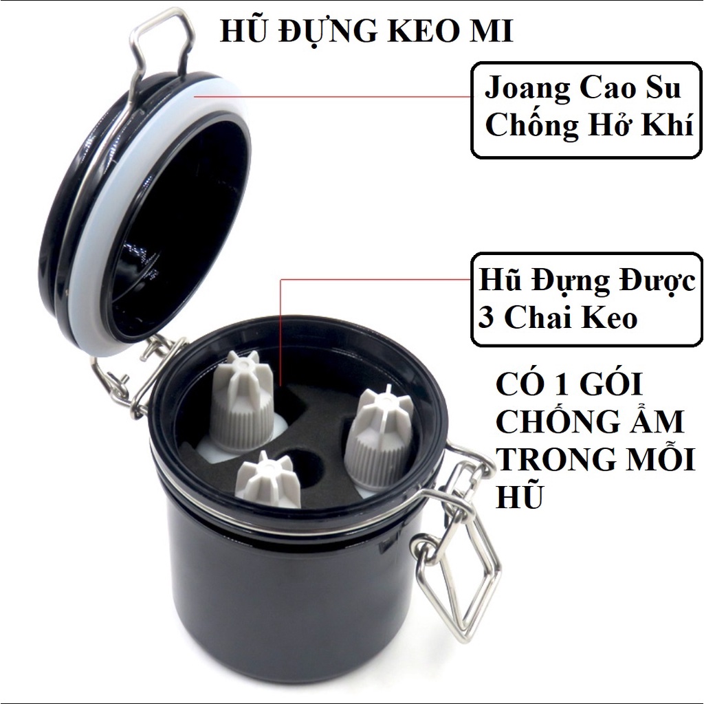 Hũ hộp đựng keo - Nối Mi Nail Phun Săm - manh219