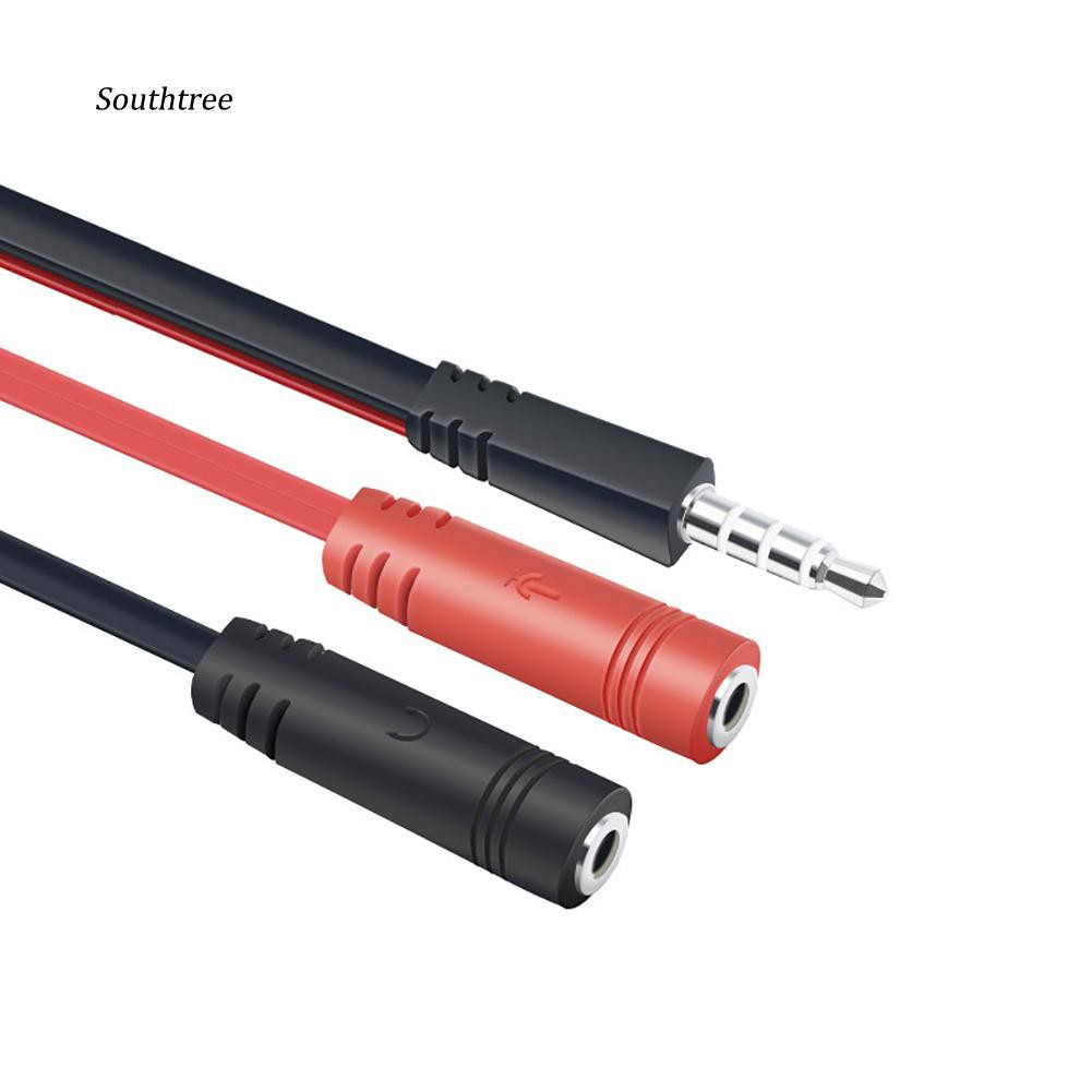 Dây cáp âm thanh chuyển đổi 1 đầu đực sang 2 đầu cái 3.5mm