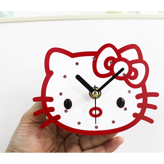 Đồng Hồ Nam Châm Hít Tủ Lạnh Hình Hello Kitty Dễ Thương (Life-365)