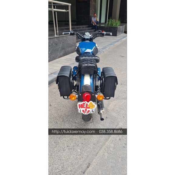 Túi da xe Royal enfield classic 500.
