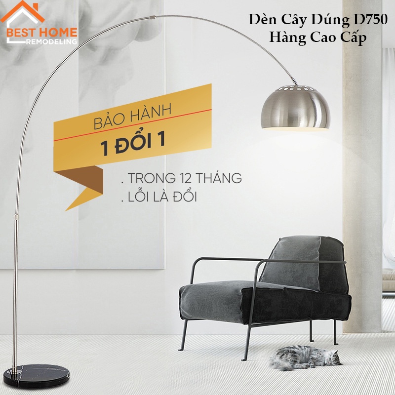 Đèn Cây Đứng D750 - Trang Trí Nội Thất Phong Khách - Kiểu Dáng BOW Sang Trọng, Hiện Đại - Hàng Cao Cấp