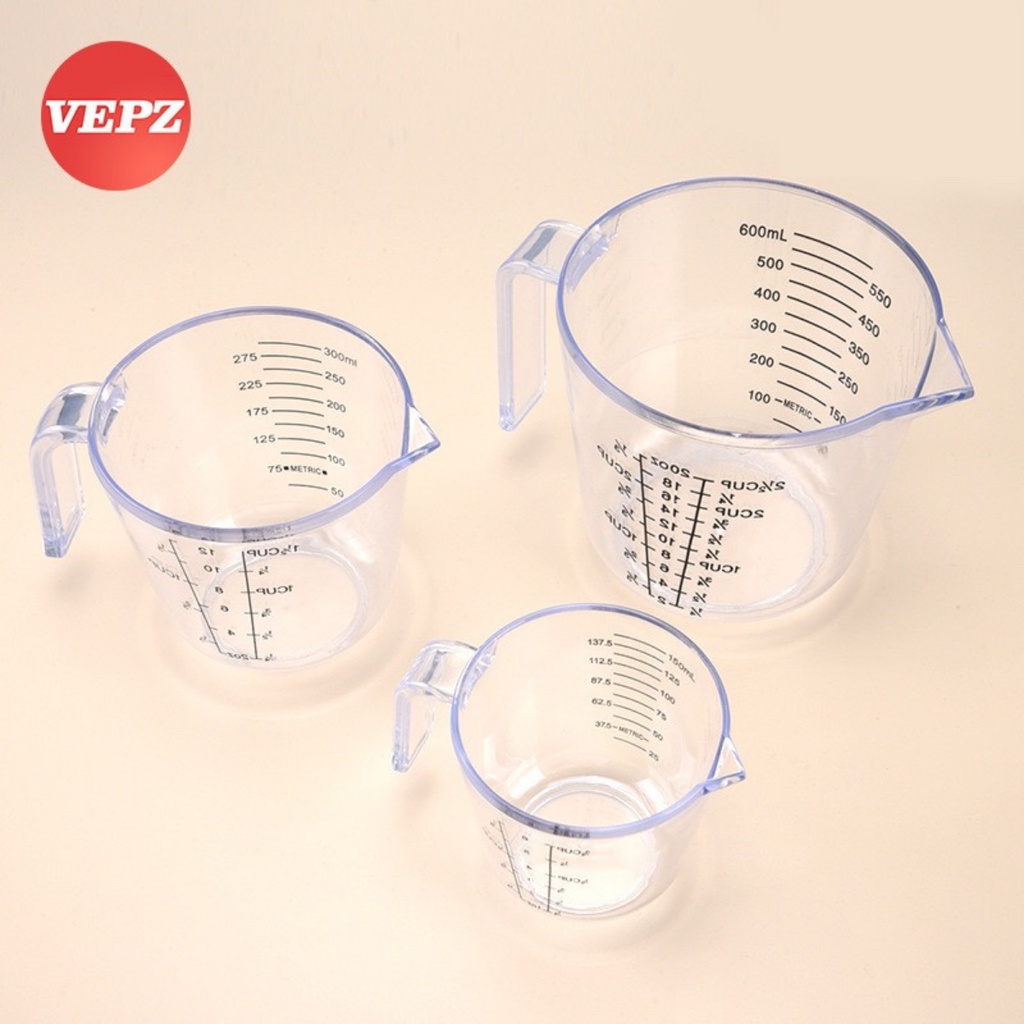 Ca, Ly Đong Chia Vạch Định Lượng 150ml Và 300ml