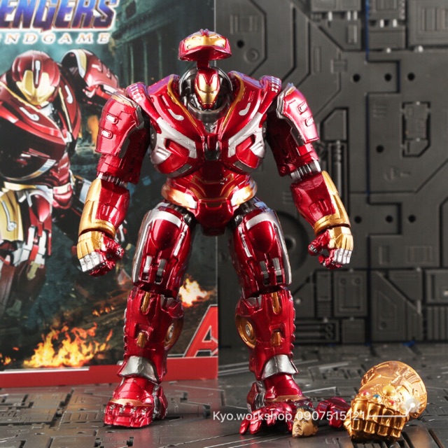 Mô hình figure Hulk Buster có đèn Led cảm ứng tiếng động