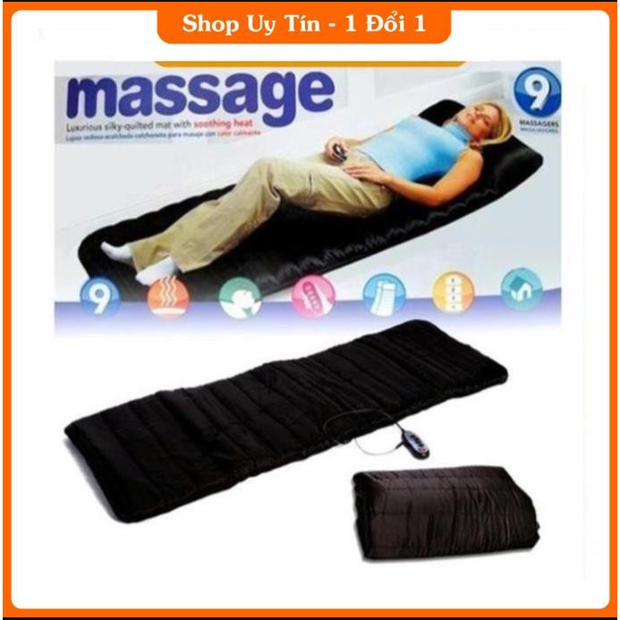 Nệm massage toàn thân 9 BI hàng công ty bảo hành 12 tháng - Đệm massage toàn thân 9 bi