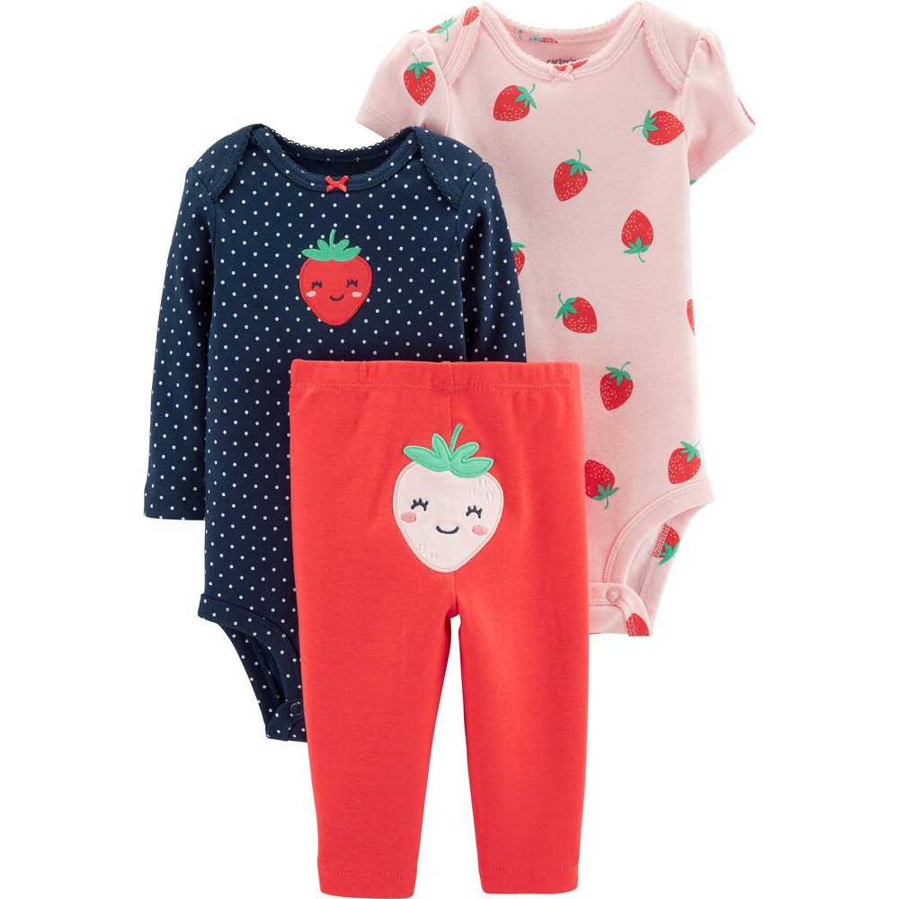 [CARTER'S USA] chính hãng - Set bodysuit ngắn tay bé gái kèm quần (KHÔNG BAO GỒM BODYSUIT DÀI TAY) G041