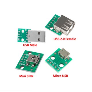 Đế ra chân header USB MICRO  MINI TYPE-C TYPE-B DIP USB2.0 3.0