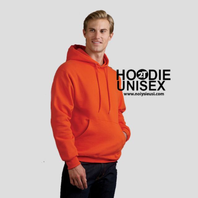 Áo Hoodie♥️FREESHIP♥️ Nỉ Trơn Unisex - Cam | BigBuy360 - bigbuy360.vn